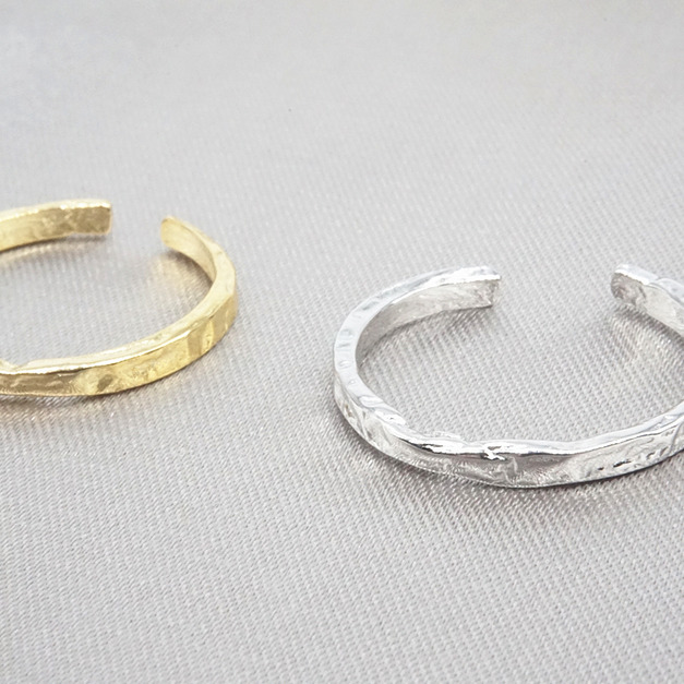 925純銀皺褶感開口戒指 ( 1.5 ~ 1.8 )