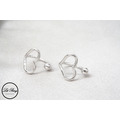 純銀鏤空愛心耳夾_2