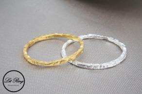 925純銀敲打風刻紋細戒指 ( 1.9／1.8／1.7／1.65／1.6／1.5／1.45／1.4 )