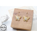 14K金銅鍍蝴蝶雕花耳環_6