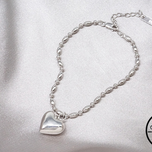 純銀怦然心動手鍊