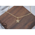 14K金銅鍍雪花之星項鍊_7