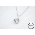 純銀璀璨小圓鑽項鍊