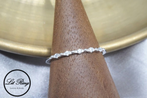 純銀細緻微排鑽戒指 ( 1.6~1.8 )