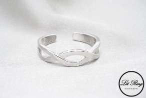 純銀編織波浪尾戒 ( 1.4 ~ 1.6 )