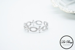 純銀十字圈圈刻花戒指 ( 1.6 ~ 1.8 )