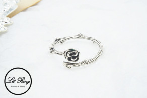 純銀復古花朵戒指 ( 1.6 ~ 1.8 )