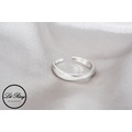 純銀微波浪開口戒指 ( 1.6 ~ 1.8 )