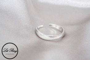 純銀微波浪開口戒指 ( 1.6 ~ 1.8 )