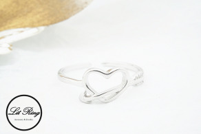 純銀愛神之箭心型戒指  ( 1.6 ~ 1.9 )