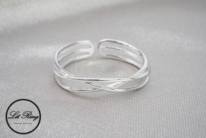 純銀鏤空編織戒指 ( 1.7 ~ 1.9 )