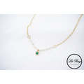 14K金銅鍍綠光晨曦項鍊