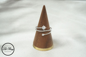 純銀燦光流星戒指 ( 1.6 ~ 1.8 )