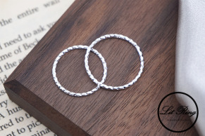 925純銀流光刻花線戒 ( 2／ 1.9／1.8／1.7／1.65／1.6／1.5／1.45／1.4 )