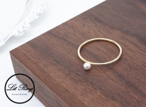 14k包金珍珠戒指 ( 1.7 )