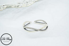 純銀復古編織麻花戒指 ( 1.7 ~ 1.9 )