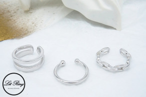 純銀極簡風耳骨夾