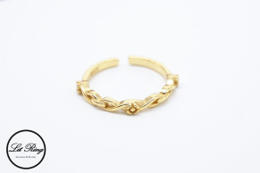 純銀古典編織花環戒指( 1.6~1.8 )