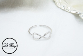 純銀無限符號戒指 ( 1.6 ~ 1.8 )