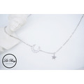 純銀閃鑽星月頸鍊_5