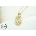 【Lit Ring】18k金銅鍍女神浮雕項鍊_7