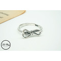 純銀復古麻花蝴蝶結戒指 ( 1.6 ~ 2.2 )