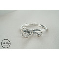 純銀復古麻花蝴蝶結戒指 ( 1.6 ~ 2.2 )_3