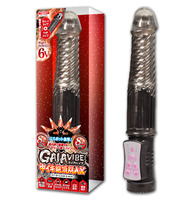 ( 日本製 )GAIA絕頂高潮8x6旋轉震動棒-透明黑