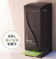 Relove｜旅行單片裝一盒60入｜30秒私密肌弱酸｜清潔濕紙巾