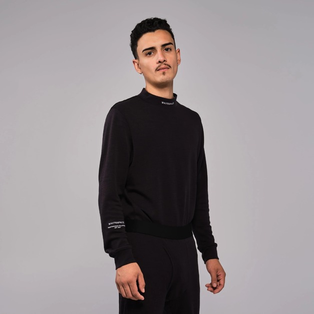 Men Merino Baselayer Top 美麗諾羊毛內層衫-黑色