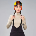 Women High Waisted BIB Pant 滑雪吊帶褲-黑色_4