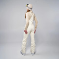 Women High Waisted BIB Pant 滑雪吊帶褲-暖白色_2