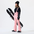Women High Waisted BIB Pant 滑雪吊帶褲-冰粉色_1
