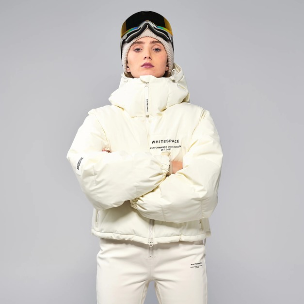 Women Puffer Jacket 短款羽絨外套-暖白色
