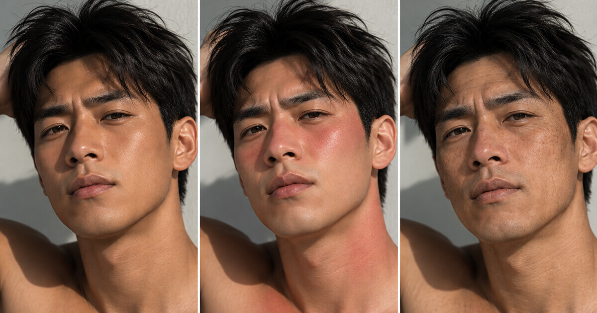 男生真的需要每天擦防曬嗎？曬黑、曬傷、老化，其實是三件不同的事