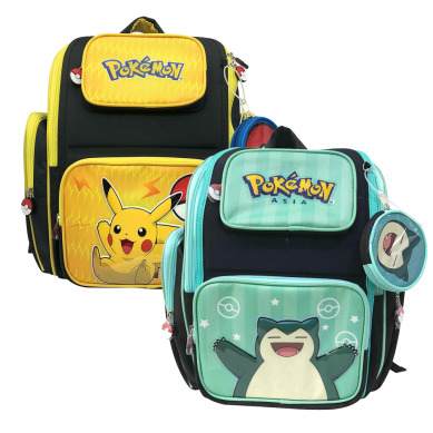 POKEMON精靈寶可夢 皮卡丘兒童書包 大容量護脊書包 國小輕量雙肩書包 小學生多層透氣減壓書包