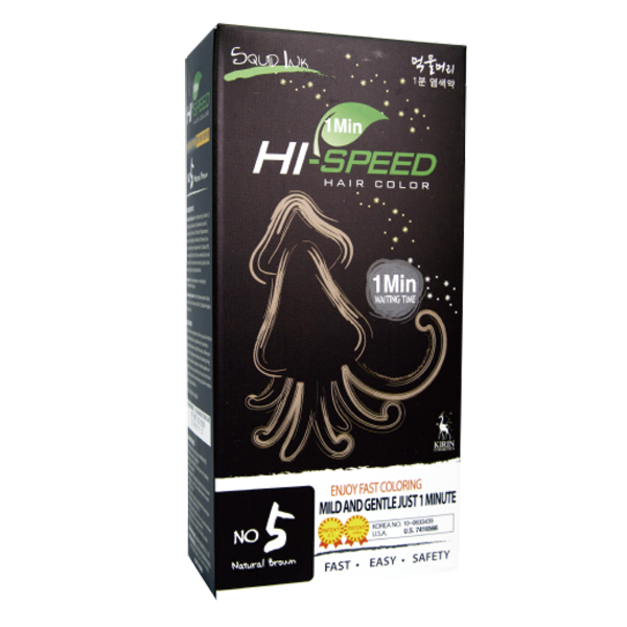 【No5.自然棕】60秒高效快速絲快染染髮劑 - 韓國原廠