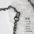 純鈦鍊 項鍊 平切面設計 極輕量 鈦金屬 率性風格 男女對鍊 送禮 時尚配件 極簡 Titanium_1