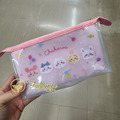 Fuyumoe暖芽⏩日本購物✈卡通人物 雙面圖/透明拉鍊收納包/鉛筆袋/3層收納✈化妝包 小桃鼠 古本屋 小八貓