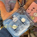 Fuyumoe暖芽⏩日本購物✈卡通人物 透明收納小袋/耳機包✈小物收納 小桃鼠 栗子 古本屋_1