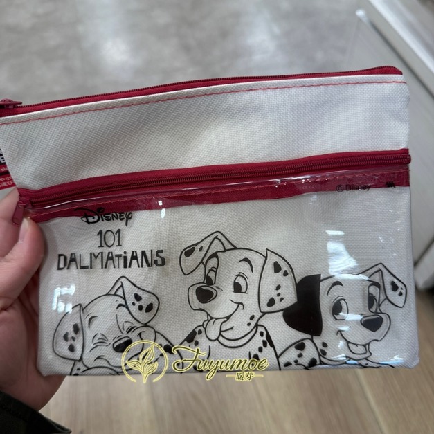 Fuyumoe暖芽⏩日本購物✈101忠狗 雙層收納袋/文具袋✈拉鍊袋 文件收納 小物收納