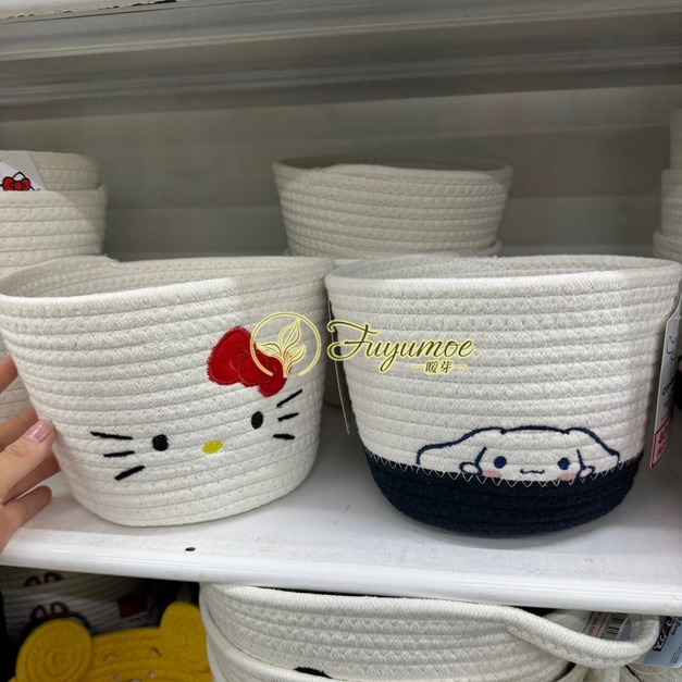 Fuyumoe暖芽⏩日本購物✈卡通人物 編織收納籃/居家用品✈大耳狗 置物籃 衣物收納 收納桶 生活收納