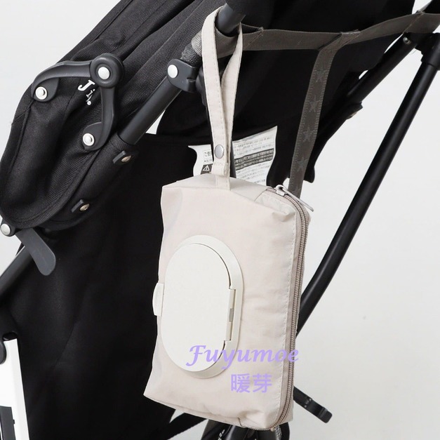 Fuyumoe暖芽⏩日本購物✈可掛式 濕紙巾收納袋/外出用品✈推車配件 汽車收納 濕紙巾掛袋 紙巾袋