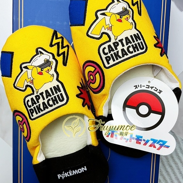 Fuyumoe暖芽⏩日本購物✈精靈寶可夢 皮卡丘 兒童室內拖鞋/居家鞋✈Pokemon 男女拖鞋 寶貝球 寢室拖鞋