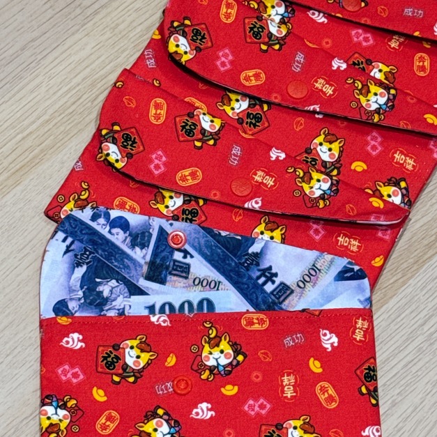 手作 布作 紅包袋 / 存摺包（福氣馬）