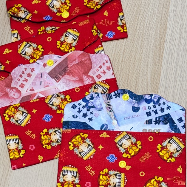 手作 布作 紅包袋 / 存摺包（安心媽祖）