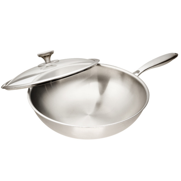 清水316不鏽鋼複合金炒鍋29CM