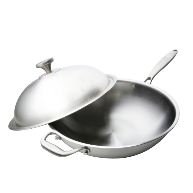 清水316不鏽鋼複合金炒鍋36CM