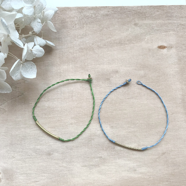 極細手繩 裸感氣質款 黃銅 幸運手環 平安長大