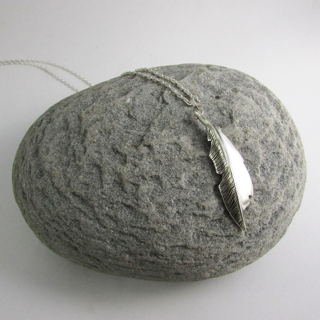 feather necklace_羽毛項鍊